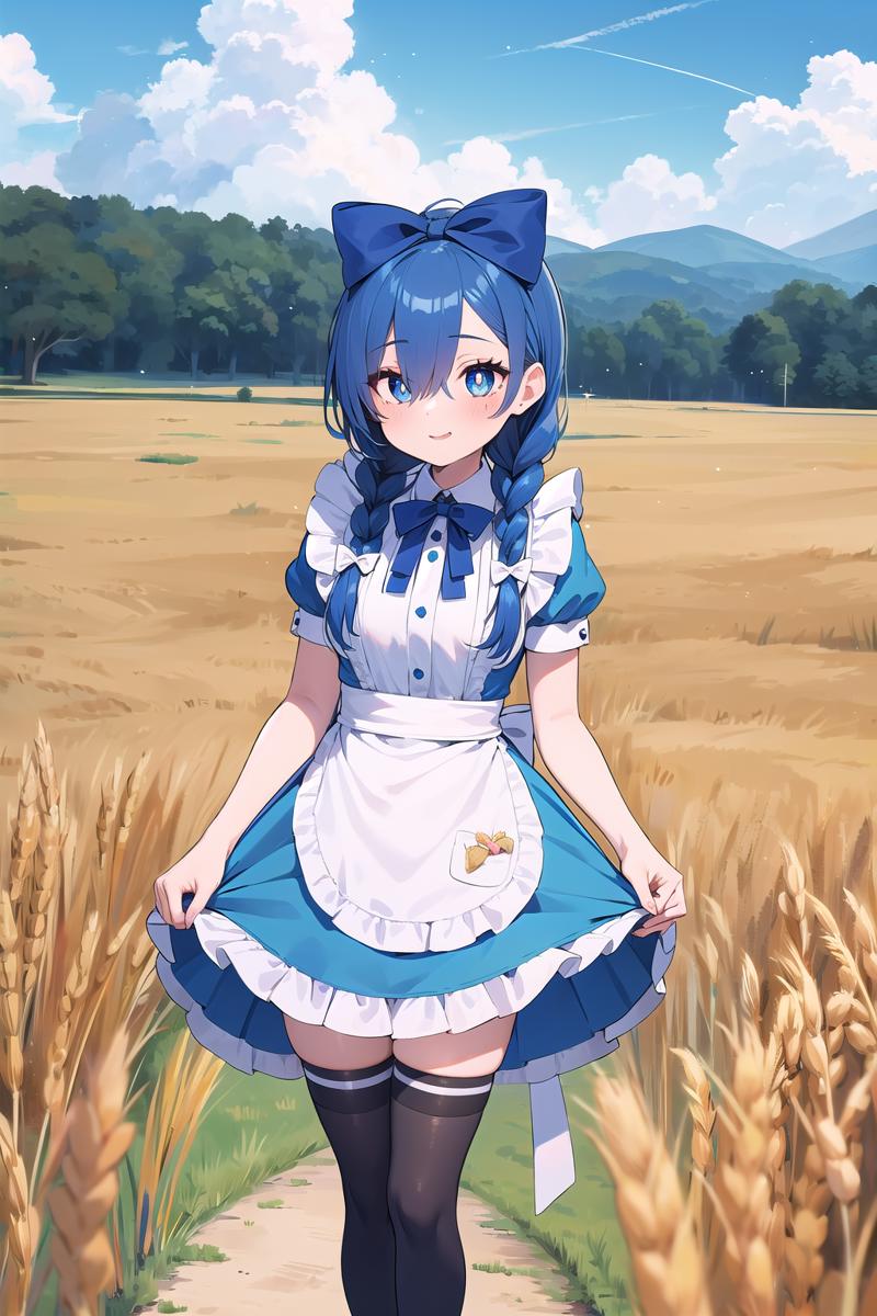 00677-1291892726-best quality, ultra-detailed, (1girl, solo,,aliceinwonderlandoutfit, big blue hair bow, waist apron ,white thighhighs, , hair ov.png